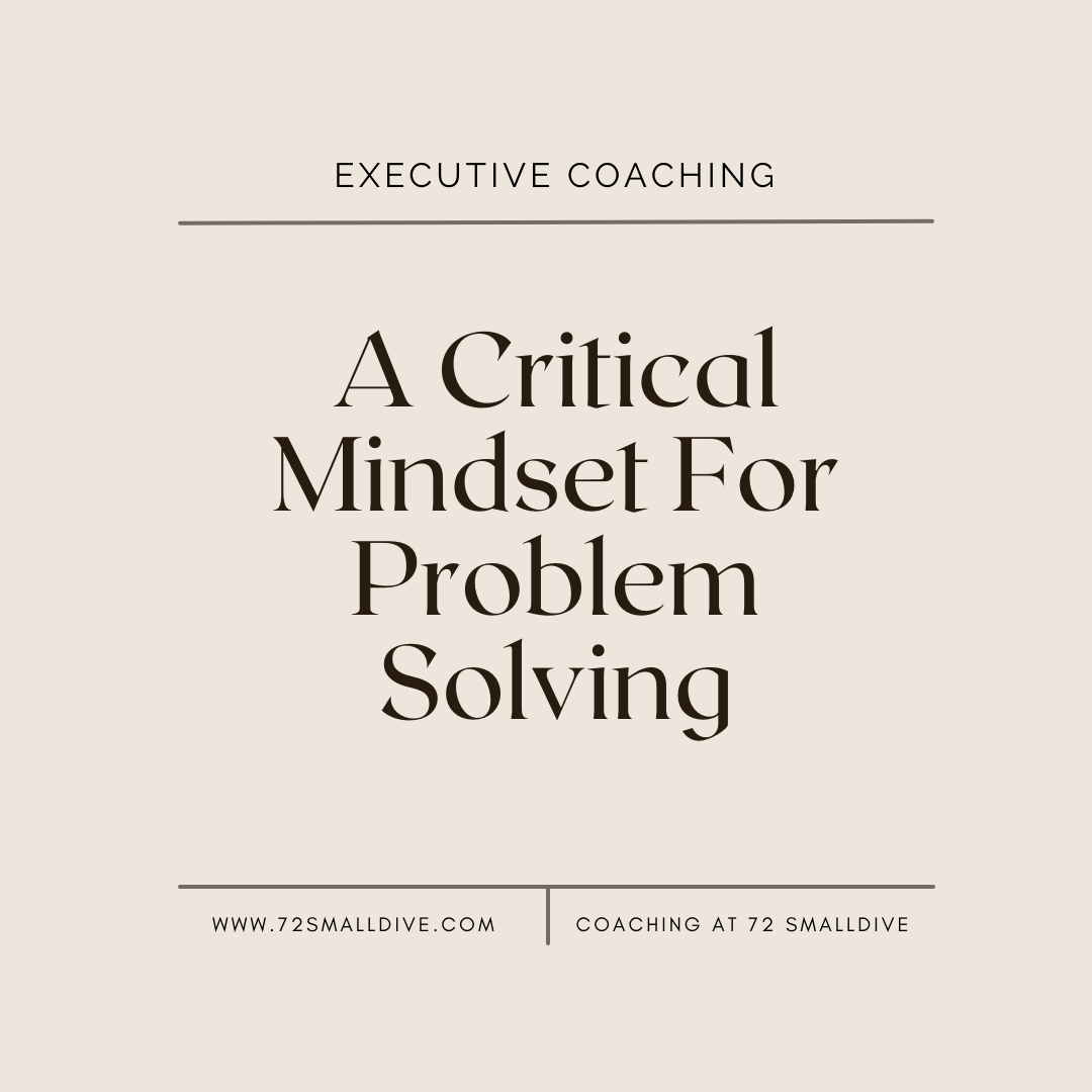 A Critical Mindset For Problem Solving