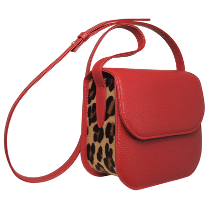 Animalier Crossbody Bag Red