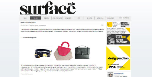 72 Smalldive Brand Feature on May 2013 of Surface Magazine Asia