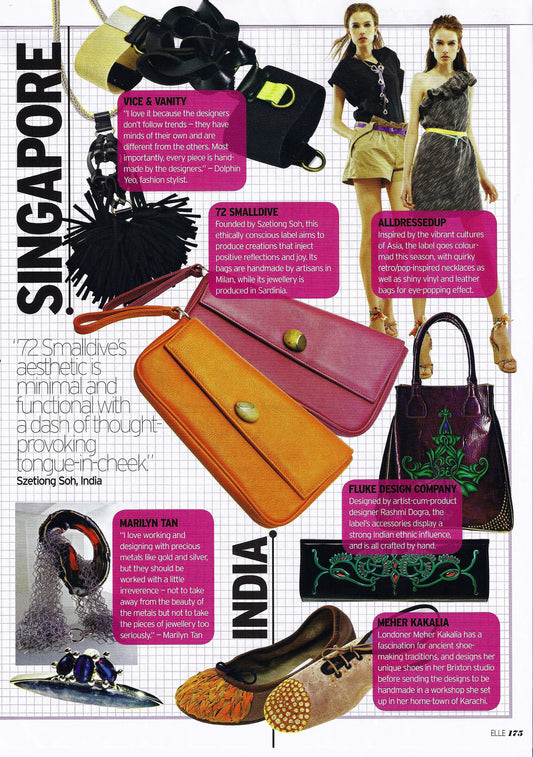 72 Smalldive Bag to Differ Collection Featured on April 2010 of Elle Singapore