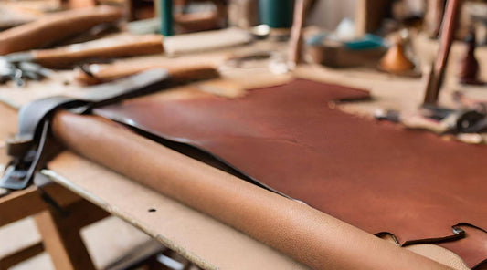 Workbench of A Leather Artisan Workshop