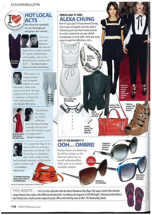 72 Smalldive Ennis Cross Body Duffel Featured on October 2014 Issue of The Singapore Women's Weekly 