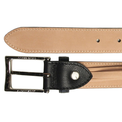 30 mm Sartorial Fine-Grained Leather Belt Black
