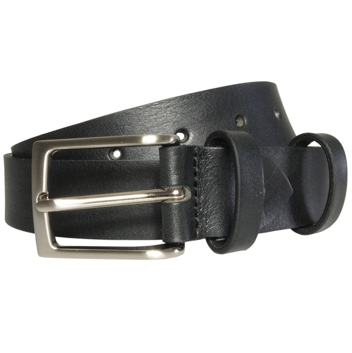 72SMALLDIVE 30mm Width Bridle Leather Belt In Black, Sizes S to XXXL Front Image