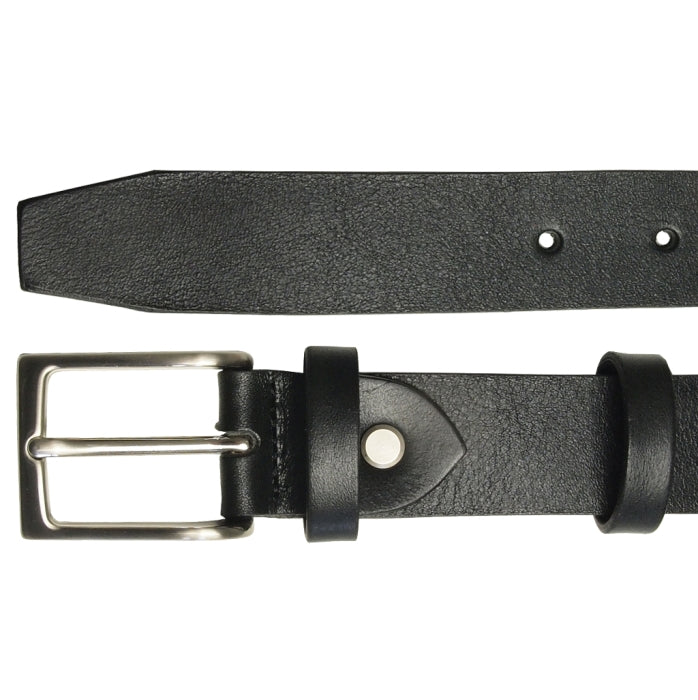 72SMALLDIVE 30mm Width Bridle Leather Belt In Black, Sizes S to XXXL Flatlay Image