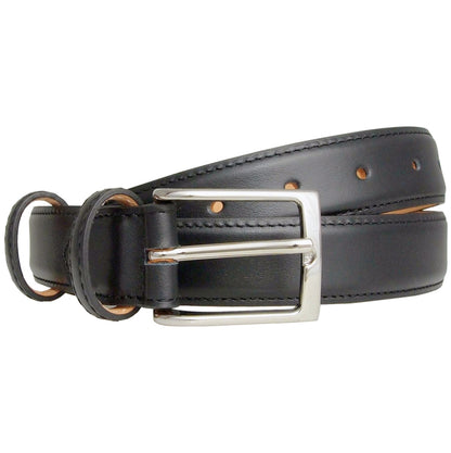 72SMALLDIVE 30mm Width Buffed Leather Belt in Black Sizes S to XXXL Front Image 01
