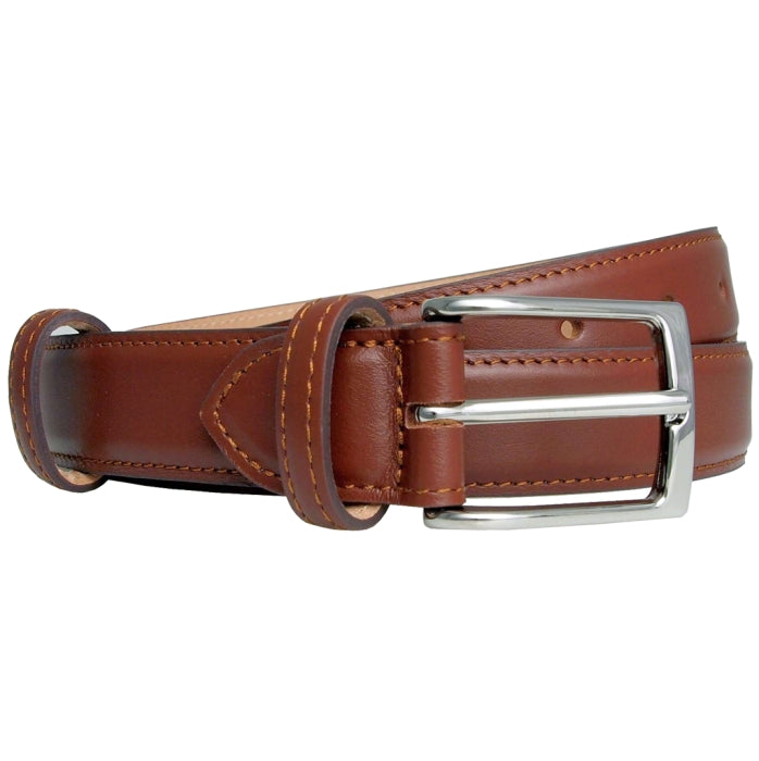 72SMALLDIVE 30mm Width Buffed Leather Belt in Mahogany Sizes S to XXXL Front Image 01
