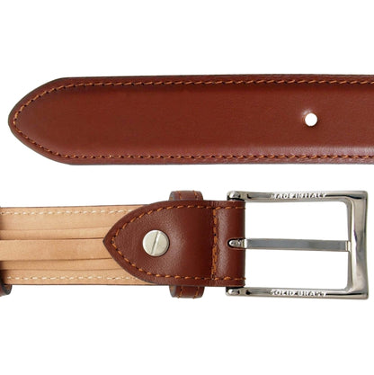 72SMALLDIVE 30mm Width Buffed Leather Belt in Mahogany Sizes S to XXXL Flatlay Image 03