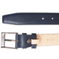 72SMALLDIVE 30mm Width Saffiano Leather Belt in Navy Sizes S to XXXL Flatlay Image 02