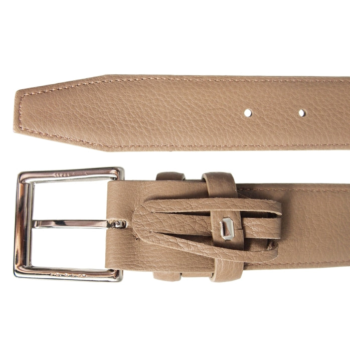 72SMALLDIVE 34mm Duo Ply Leather Belt in Beige Sizes S to XXXL Image 02