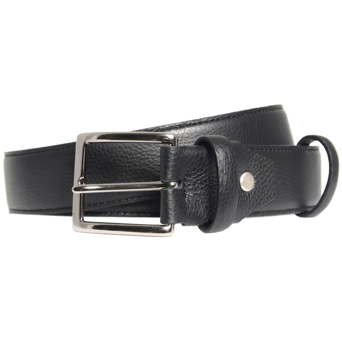 72SMALLDIVE 34mm Duo Ply Leather Belt in Black Sizes S to XXXL Image 01
