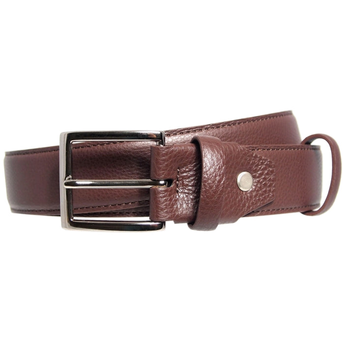 72SMALLDIVE 34mm Duo Ply Leather Belt in Brown Sizes S to XXXL Image 01