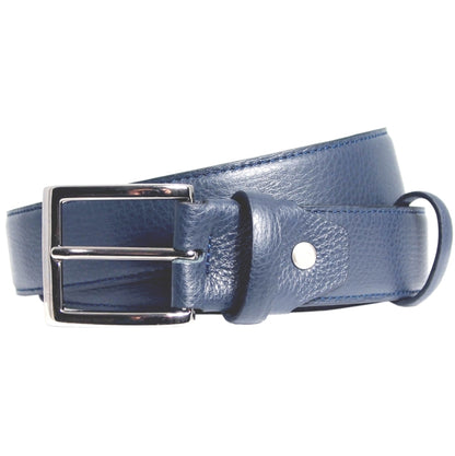 72SMALLDIVE 34mm Duo Ply Leather Belt in Navy Sizes S to XXXL Image 01