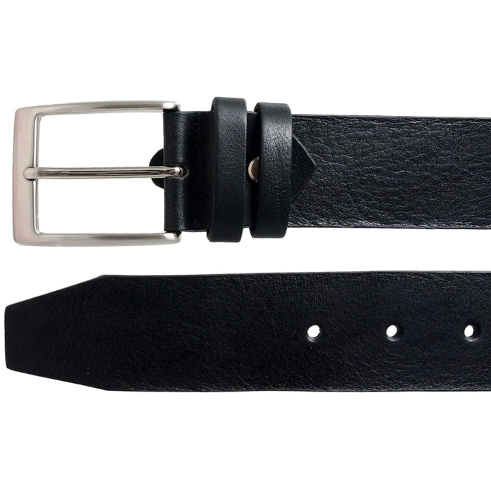 72SMALLDIVE 40mm Width Briddle Leather Black Sizes S to XXXL Flatlay Image 02