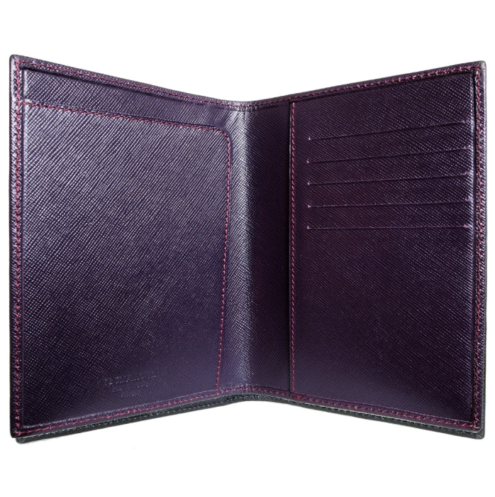 72 SMALLDIVE Amethyst Saffiano Leather Passport Sleeve_Image 2