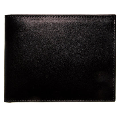 72 SMALLDIVE Black Buffed Leather Billfold 10 Cards Slots Image 1