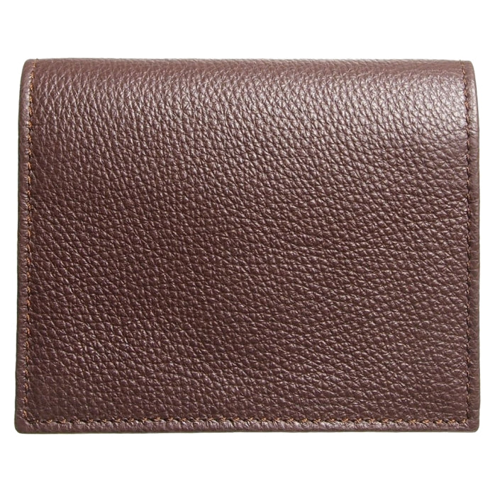 72 SMALLDIVE Brown Textured Leather Card Wallet_1