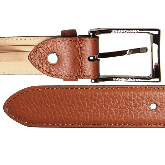 72 SMALLDIVE Sienna Sartorial Pebble Textured Leather Belt Image 03