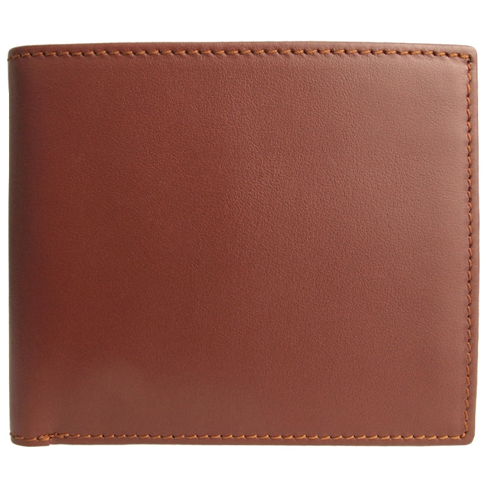72 SMALLDIVE Small Brown Buffed Leather Billfold 8 Card Slots Image 1