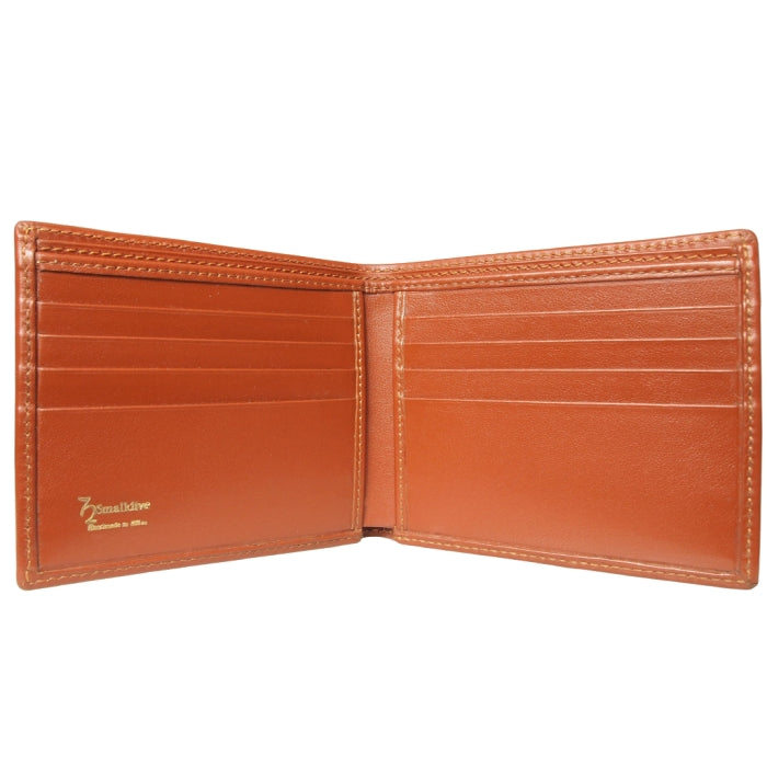 72 SMALLDIVE Small Sienna Buffed Leather Billfold 8 Card Slots Image 2