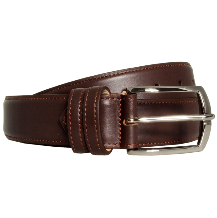 72Smalldive 34mm Buffed Leather Belt in Brown Sizes S to XXXL Image 01