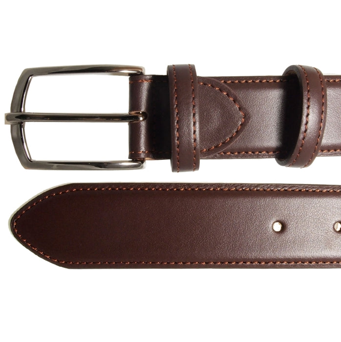 72Smalldive 34mm Buffed Leather Belt in Brown Sizes S to XXXL Image 02