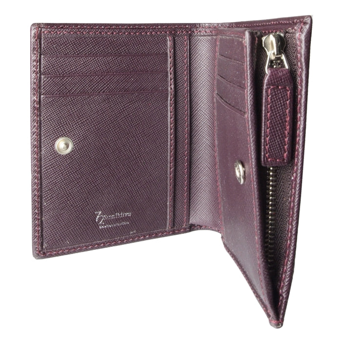 72 Smalldive Amethyst Saffiano Leather French Wallet Image_3