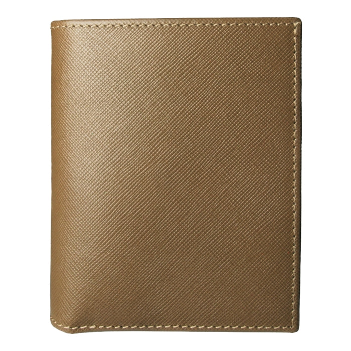 72 Smalldive Taupe Saffiano Leather French Wallet Image 1