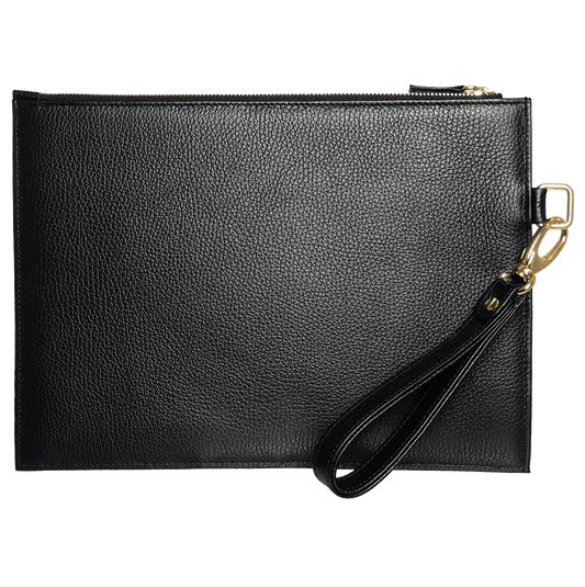 Black Textured Leather Folio 72 Smalldive