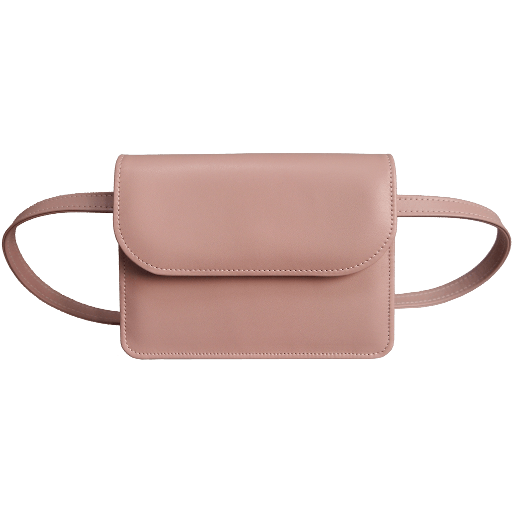 Pink Smooth Leather Belt Pouch 72 Smalldive