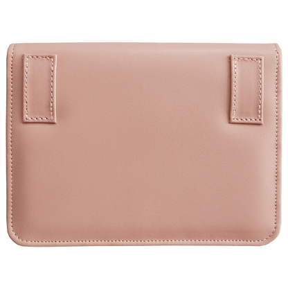 Back View Of Pink Smooth Leather Belt Pouch 72 Smalldive