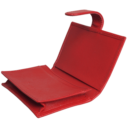 Saffiano Business Card Case Red