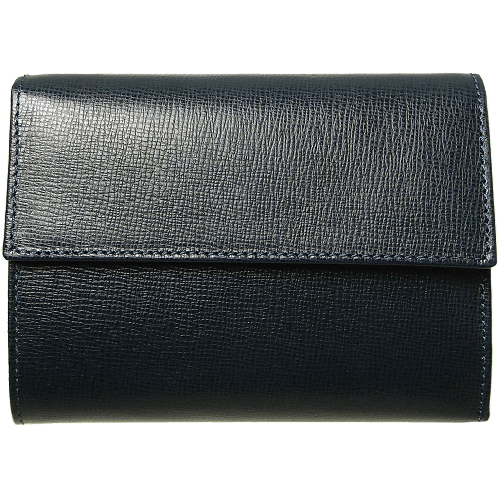 72 Smalldive Womens Wallets 5 Credit Card Saffiano Leather TriFold Wallet Black.