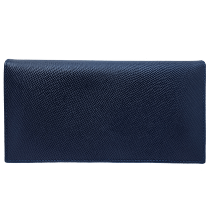 72 Smalldive Unisex Wallets Saffiano Long Envelope Wallet Blue.