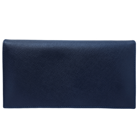72 Smalldive Unisex Wallets Saffiano Long Envelope Wallet Blue.