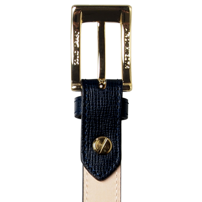 20 mm Saffiano Leather Belt Black